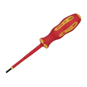 Draper  XP1000 VDE Plain Slot Screwdriver, 4.0 x 100mm 64414