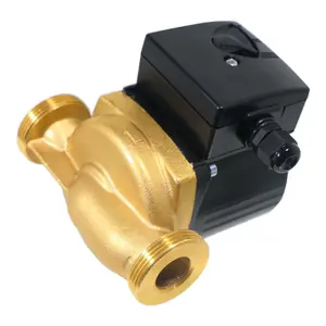 SPARES2GO Hot Water Circulator Pump Universal Bronze Circulation System (45W, 230V, 50Hz, 130mm)