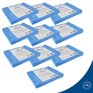 Set of 100 pcs. Perforated Super Absorbent Household Cloth in Blue ( 10 pack )