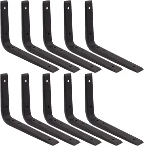 EAI - Strong Shelf Bracket - 200 x 150mm - Black - Pack of 10