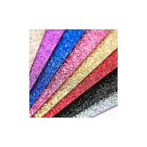 Glitter Felt Sheets: 30 x 23cm: Black: Pack of 10 Pieces