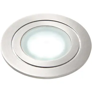 4 PACK Recessed IP67 Guide Light - 1.2W Daylight White LED - Stainless Steel