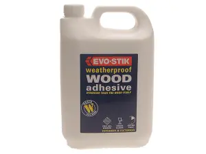 Evo-Stik Waterproof Resin Wood Glue 5L Blue Bottle