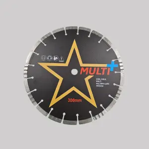 300mm HDP Star Multi+ Diamond Blade 20mm Bore