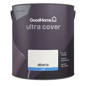 GoodHome Ultra Cover Alberta Matt Emulsion paint, 2.5L