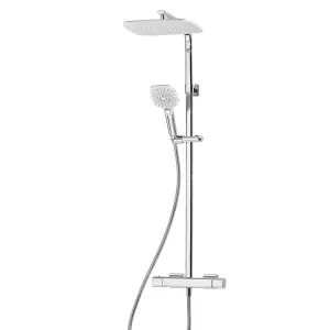 Triton Velino Gloss Chrome effect Thermostatic Mixer Multi head shower