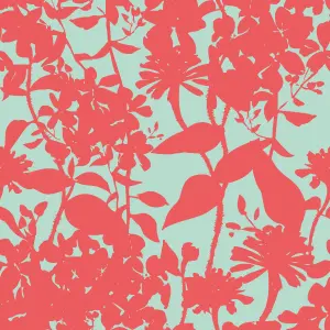 Hoopla Walls Summer Silhouette Coral Twist Smooth Matt Wallpaper