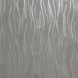 Love Your Walls Shimmer Wave Wallpaper Grey J74609