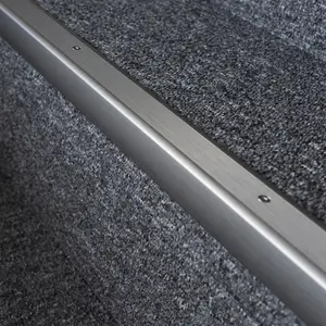 Anodised aluminium anti non slip stair edge nosing trim 900mm x 35mm x 35mm A41 inox