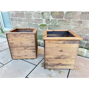 Traditional Extra Large Windsor Wooden Planter x 2