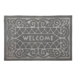 Njord 40 x 60 cm Non-Slip Indoor Door Mat Grey