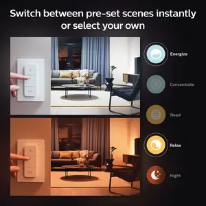 Philips Hue White Ambiance Still Ceiling light Black