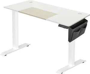 Electric Standing Desk, Height Adjustable Desk, 60 x 140 x (72-120) cm, Continuous Adjustment, Spliced Tabletop, 4 Memory Height