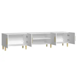 Berkfield TV Cabinet White 180x31.5x40 cm Engineered Wood