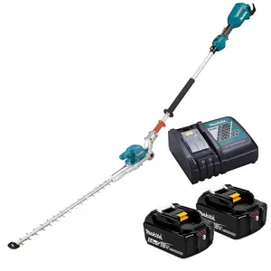 Makita DUN500WRTE LXT 18v Brushless Pole Hedge Cutter Trimmer 2 x 5ah Batteries