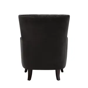 Armchair VIBORG II Velvet Black