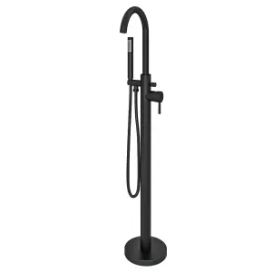 Aquarius Curve Floorstanding Bath Shower Mixer Black AQ791002