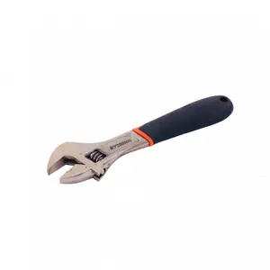 Oypla Wide Mouth Soft Grip Adjustable Wrench Spanner - 24 x 200mm - 8"