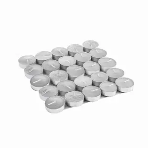 25Pcs Unscented Small Tea lights White