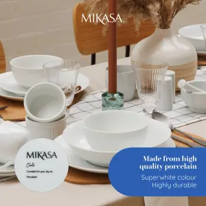 Mikasa Chalk Porcelain Ramekins, Set of 4, 9.5cm, White