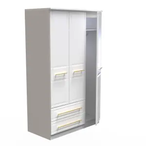 Norfolk Triple Wardrobe in White Ash (Ready Assembled)