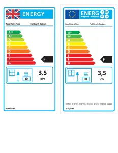 Focal Point Lulworth Manual control 3.75kW Gas Fire