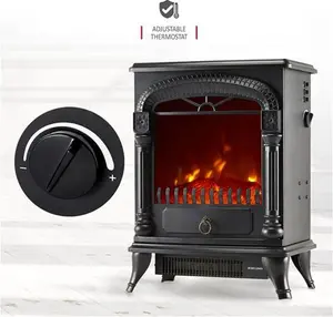 NETTA Electric Fireplace Stove Heater With Log Wood Burner Effect NETTA