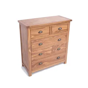 Padua 5 Drawer Chest of Drawers Brass Cup Handle