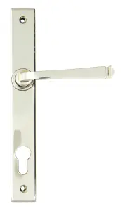 From The Anvil Polished Nickel Avon Slimline Lever Espag. Lock Set