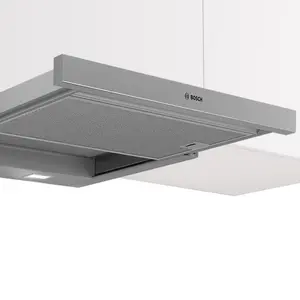 Bosch Series 2 DFM063W56B Metal & plastic Telescopic Cooker hood (W)59.8cm - Silver effect