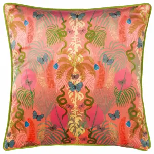 Kate Merritt Exotic Canopy Piped Feather Rich Cushion