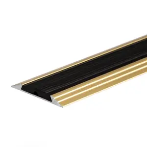 Anodised aluminium anti non slip door floor bar edge trim threshold profile 930mm x 50mm a10 gold