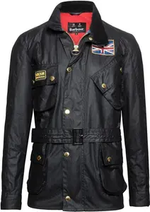 Men's Barbour International Union Jack Waxed Jacket