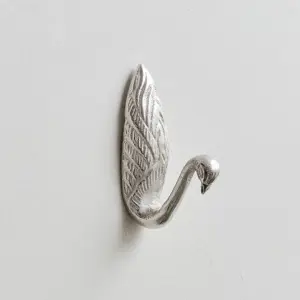 Melody Maison Silver Metal Swan Wall Hook