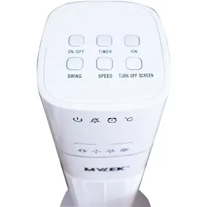 Mylek Tower Fan 36 Inch Cooling Cold Air Stand Fan Remote Control Oscillation and Timer White