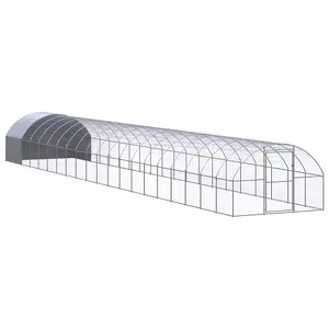 Outdoor Chicken Coop 3x20x2 m Galvanised Steel