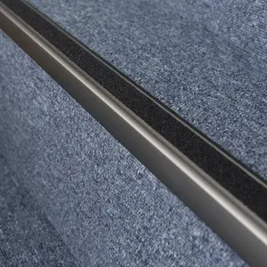 Anodised aluminium anti non slip stair edge nosing trim 900mm x 41mm x 26,6mm A44 inox