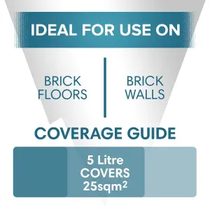 Polar Dust Proof Brick Sealer 5 Litre, Seal & Protect Interior & Exterior Surfaces Ideal For Brick & Masonry Floors & Walls