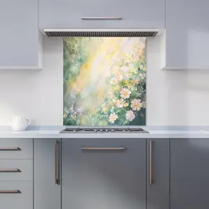 Ava Sterling: 00008 Premium Glass Kitchen Splashback W700mm x H650mm