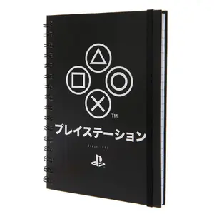 Playstation A5 Wirebound Notebook Black/White (One Size)