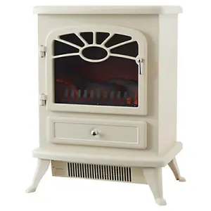 Focal Point ES 2000 1.8kW Matt Cream Electric Stove (H)540mm (W)430mm