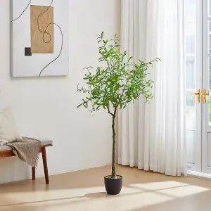 175cm H Artificial Olive Tree Decorative Plant in Planter Suitable for Office Living Room Outdoor