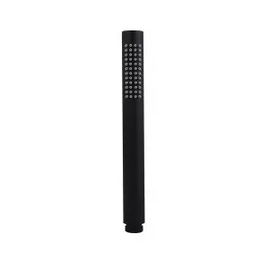 Black Pencil Style Single Function Shower Head