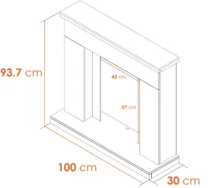 Adam Lomond White Marble Fireplace, 39 Inch