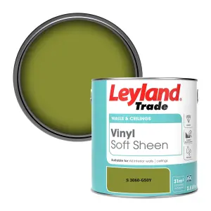 Leyland Trade Vinyl Soft Sheen Walls & Ceilings Emulsion Paint (S 3060-G50Y) - 2.5L