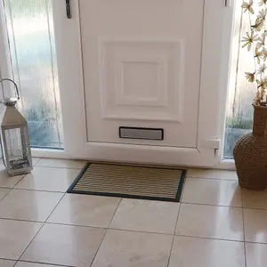 JVL Vienna Rubber Backed Scraper Doormat 40x60cm Lines