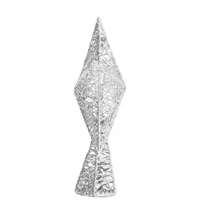 Stars Christmas Tree Topper Silver / 35cm H x 25cm W