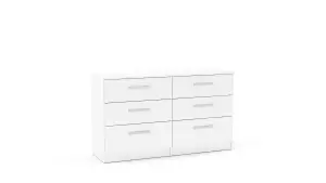 Birlea Lynx 6 Drawer Chest White