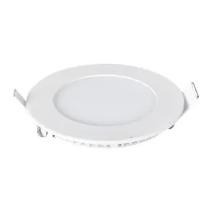 3W Recessed Round LED Mini Panel 85mm diameter (Hole Size 70mm), 3000K (Pack of 4)