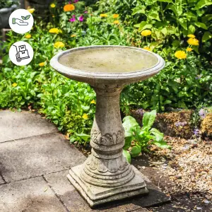 LaLa Design Stone Garden Birdbath